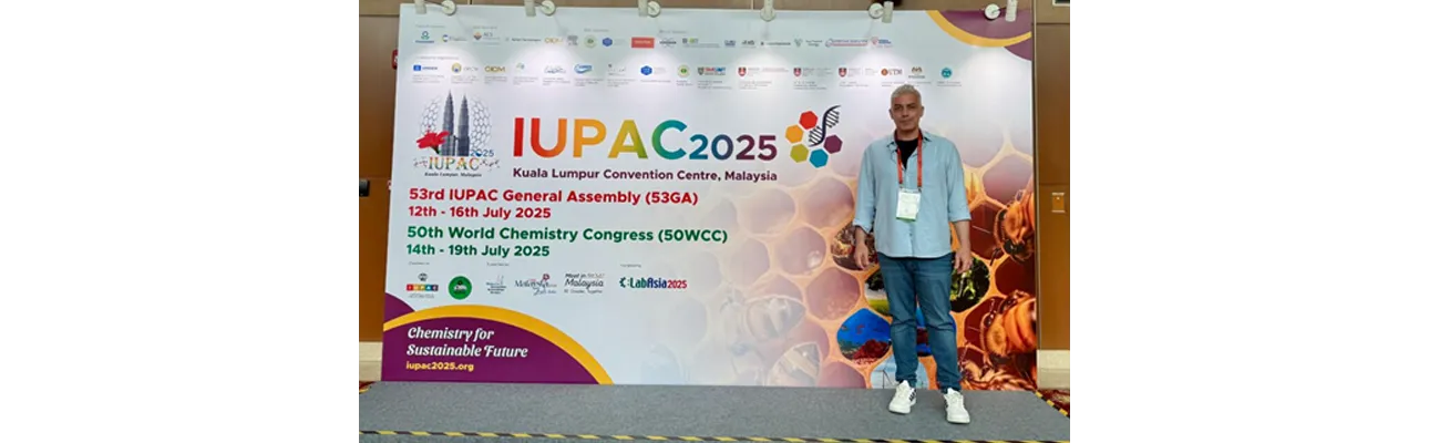 Georgios Iakovou in the 50th World Chemistry Congress IUPAC2025